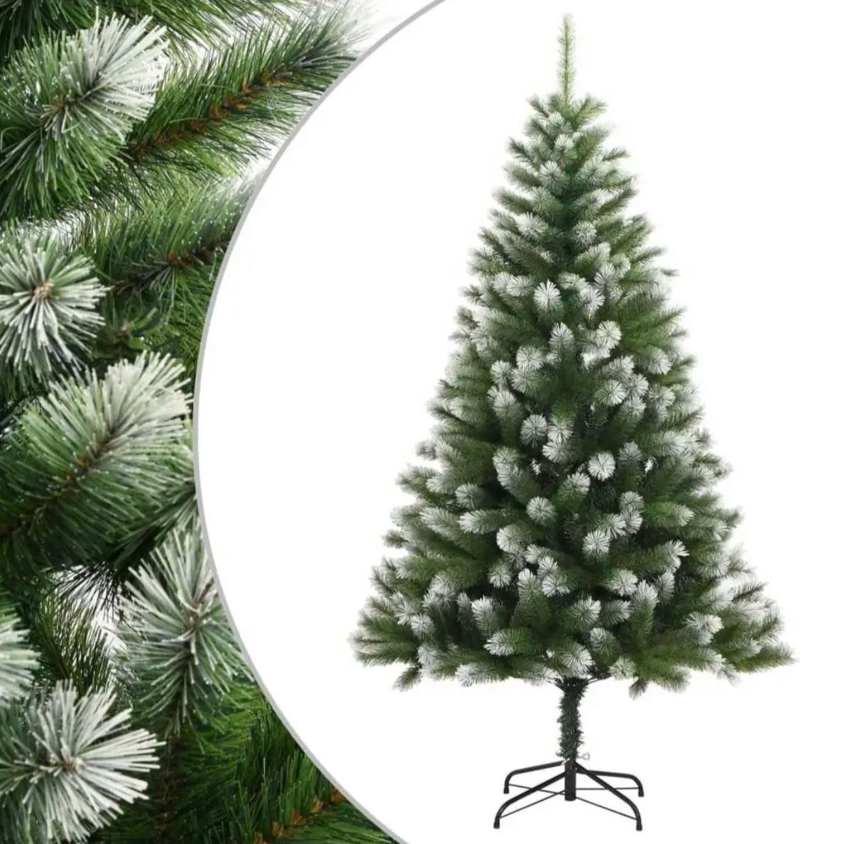 Brad artificial de Crăciun cu efect de zăpadă 180cm